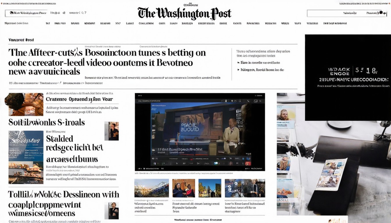 After newsroom cuts, The Washington Post turns to creator-led video deals