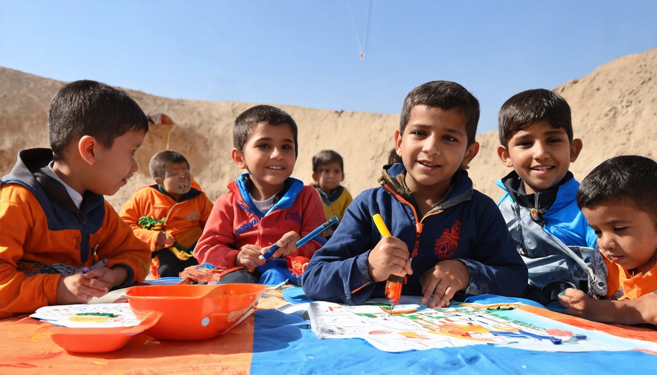 Gaza camp offers children a sense of safety