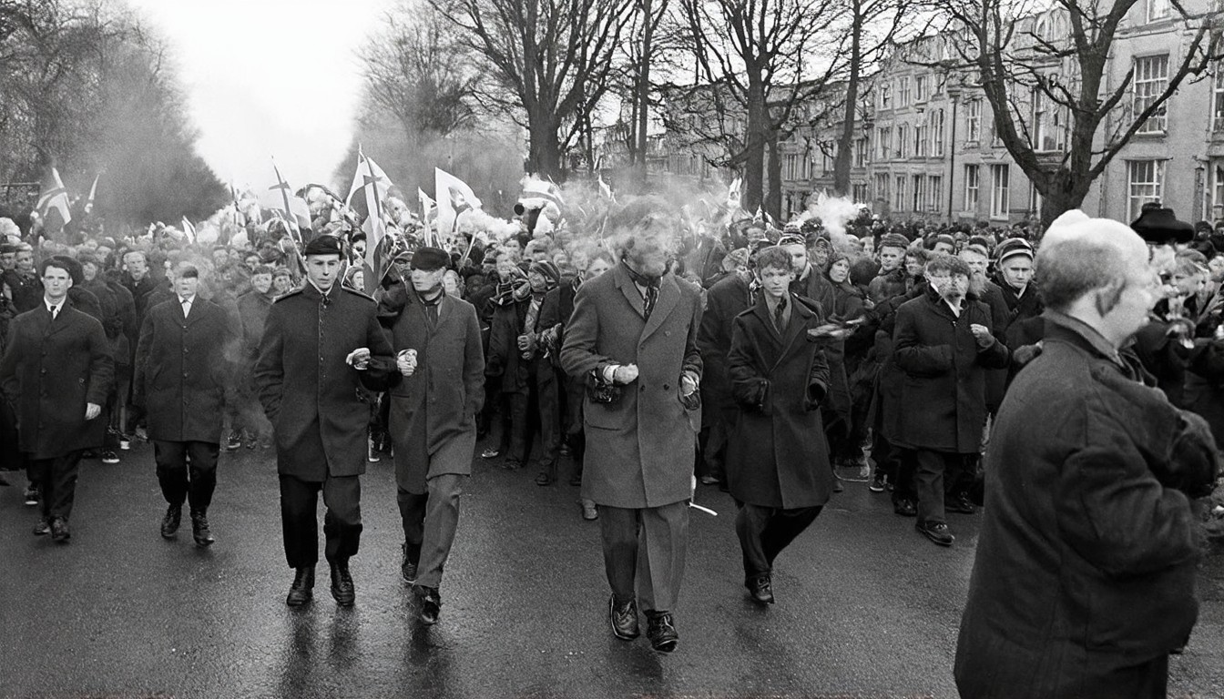 Hundreds gather for dissident republican Easter parade