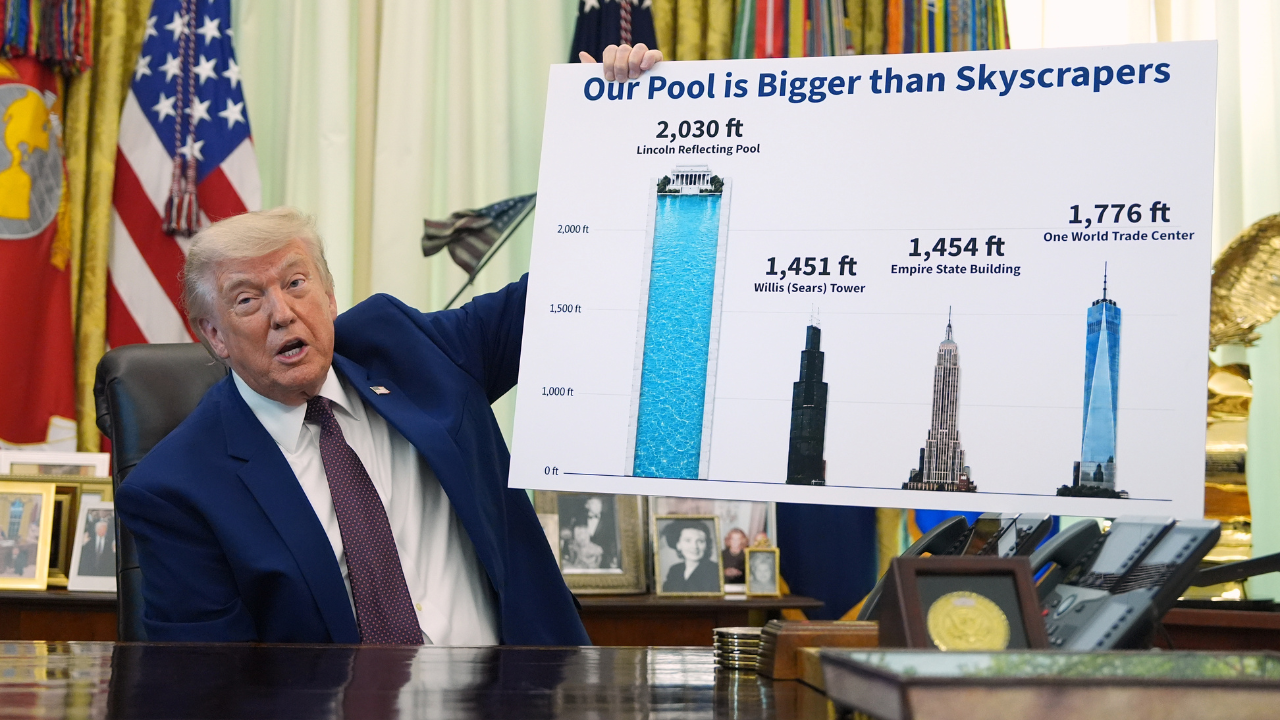 Trump's Unique Comparison: Reflecting Pool vs. Skyscrapers