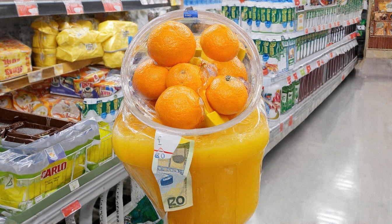 The £5.30 orange juice that tells the story of why supermarket prices are sky high