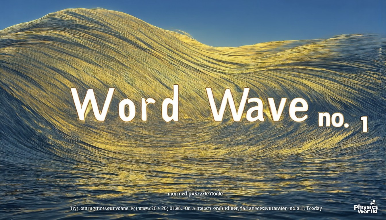 Word wave puzzle no.1