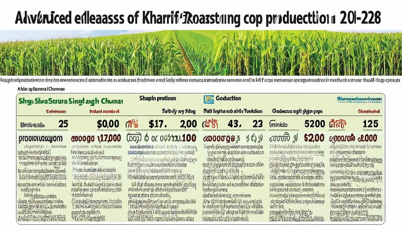 Agriculture Ministry Releases First Advanced Estimates of Kharif Crop Production for 2025-26