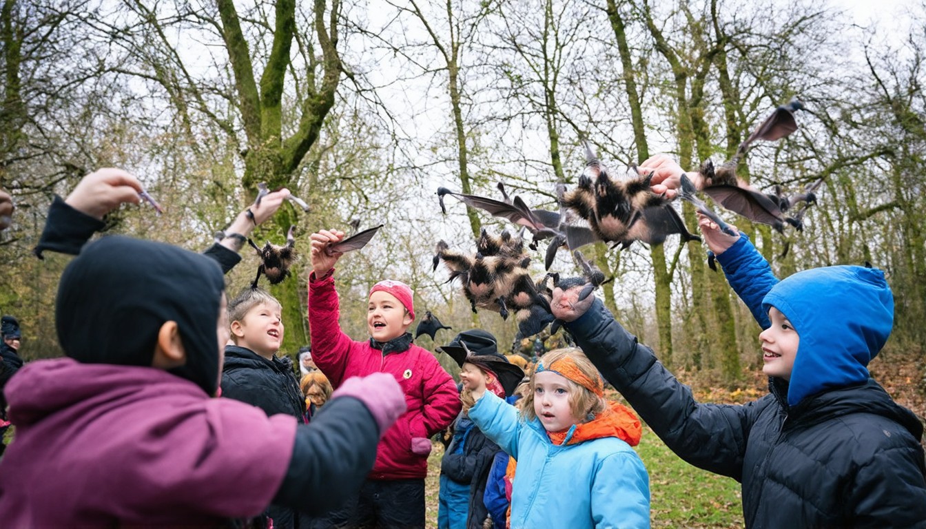 After harsh winter, Ukrainians find joy in releasing bats rescued from war