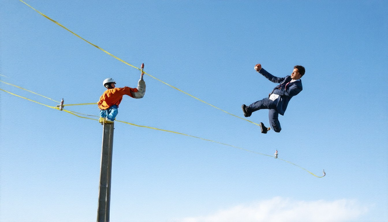 The great tightrope act