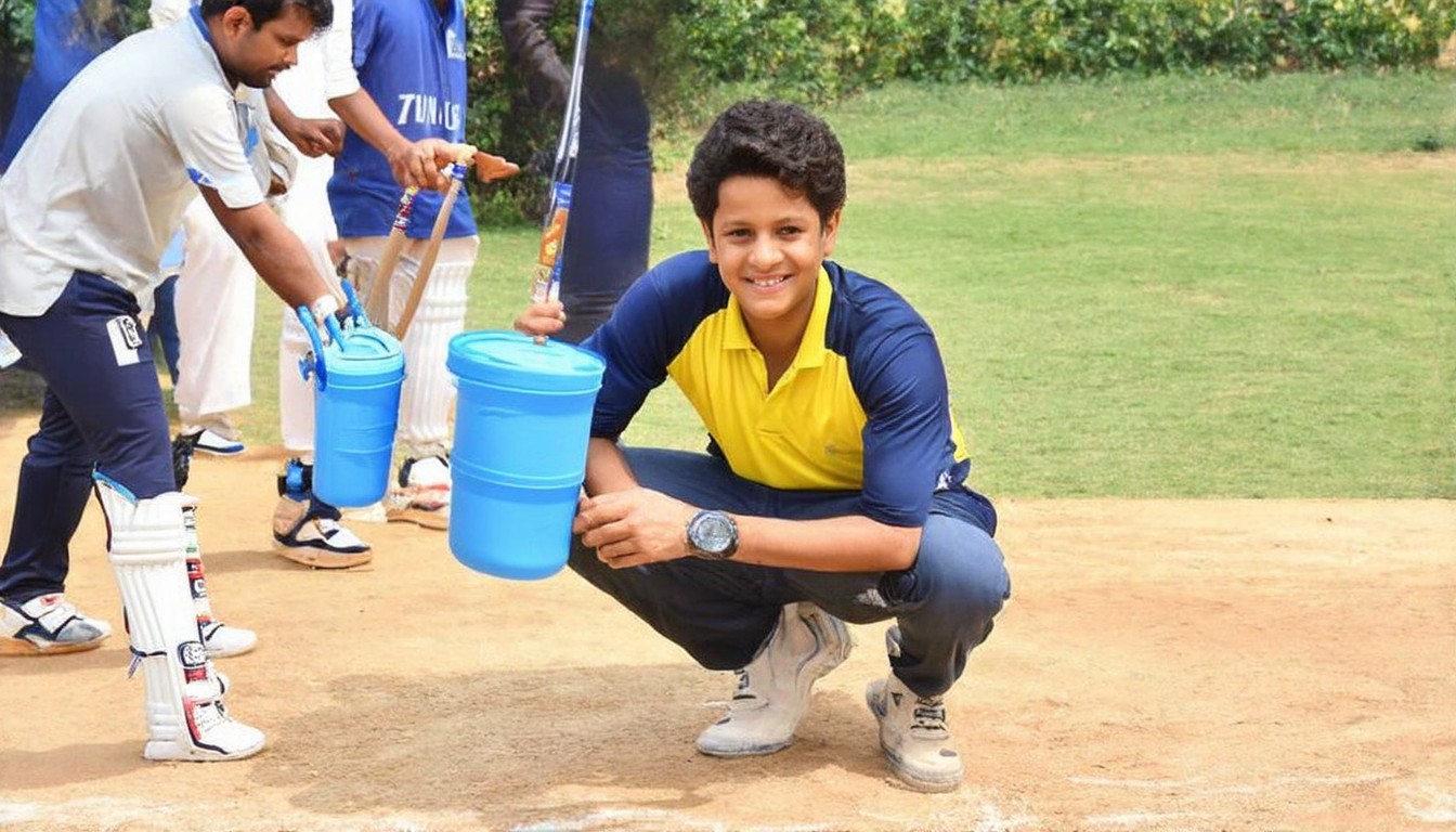 Watch: Sachin Tendulkar’s son turns ‘waterboy’ for LSG team