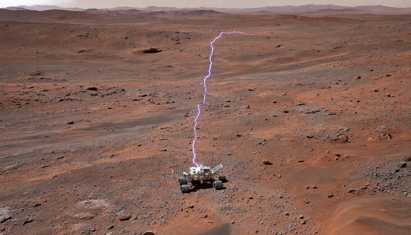 Could lightning occur on Mars?