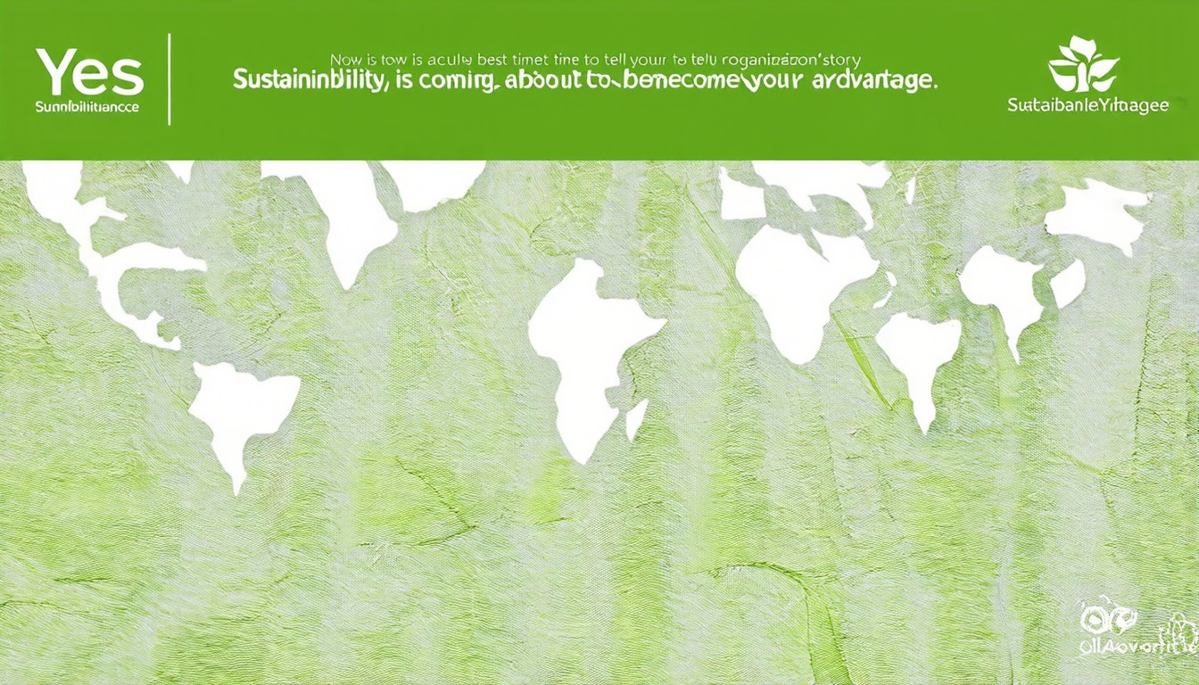 Yes. Now is actually the best time to tell your organization’s sustainability story.