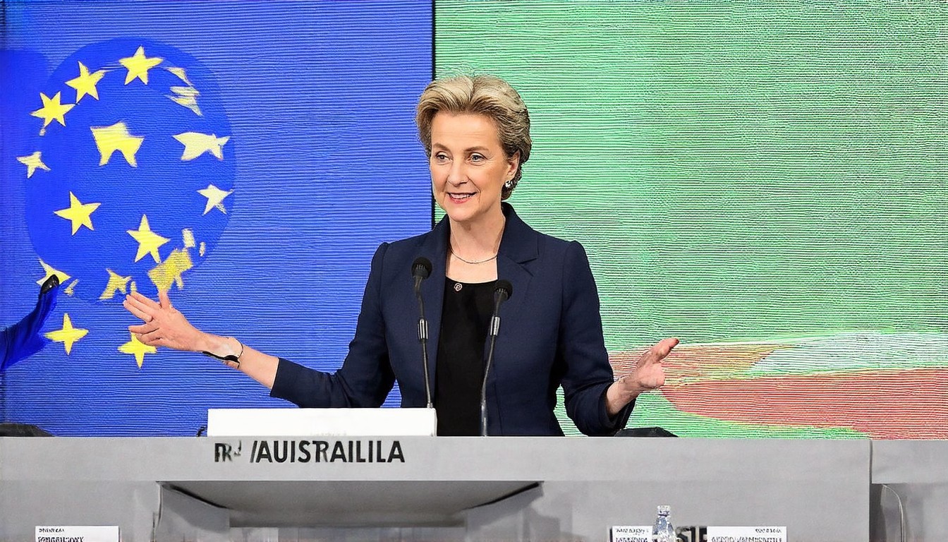 Von der Leyen clinches Australia trade deal