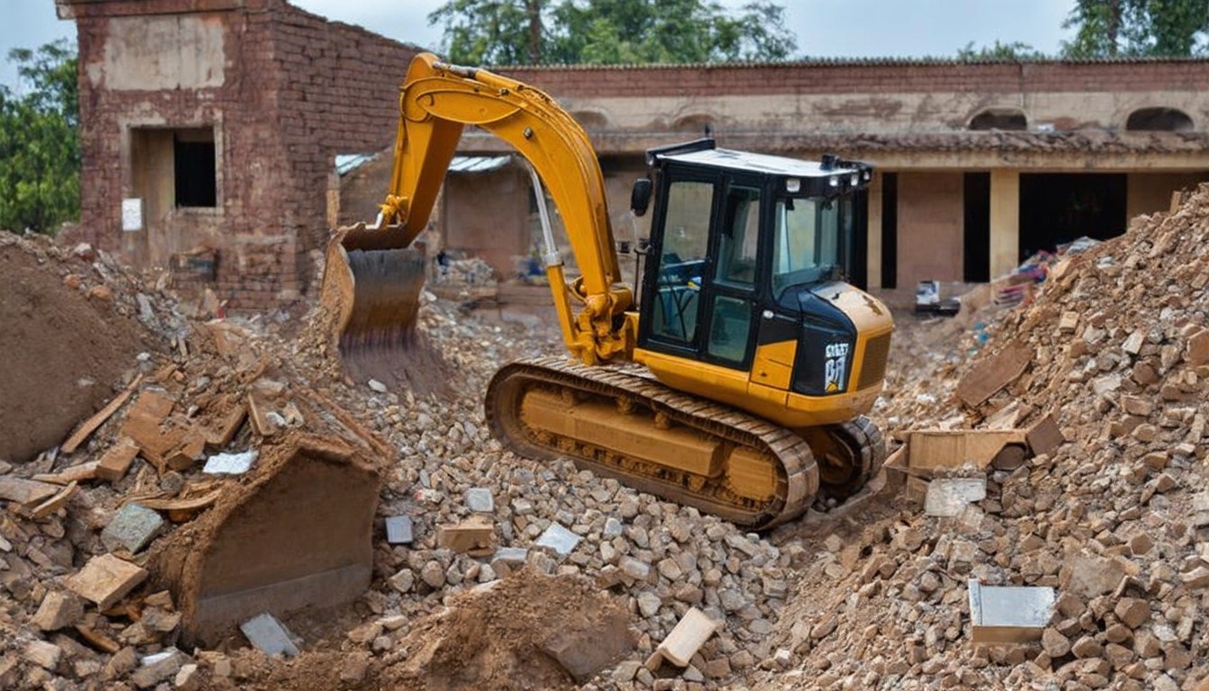 UP villagers voluntarily demolish madrasa, mosque, school with bulldozer