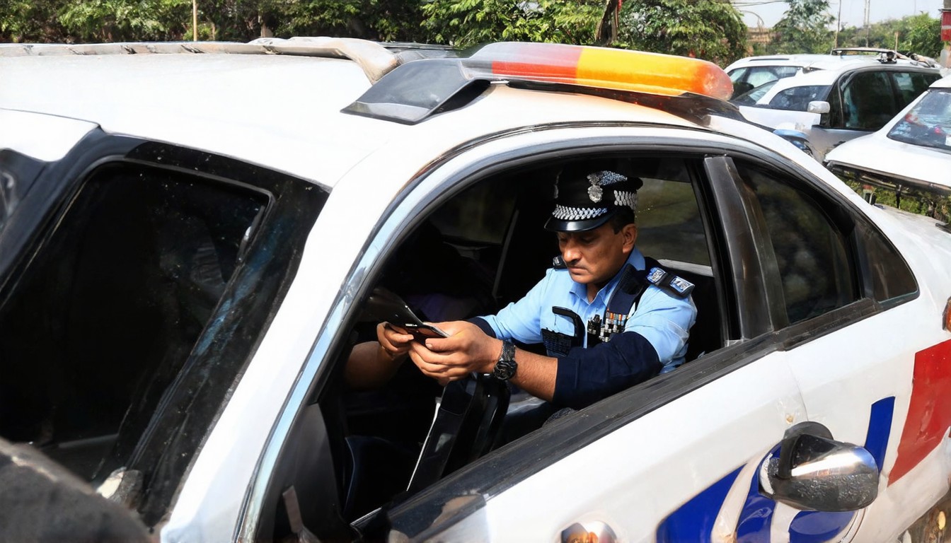 Saifabad Police counsel 62 motorists caught using phones while driving