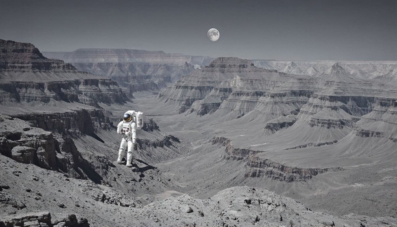 Artemis astronauts glimpse moon's 'Grand Canyon' ahead of historic lunar flyby