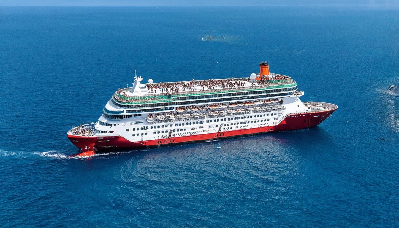 30 passengers evacuate after cruise ship runs aground on reef in Fiji