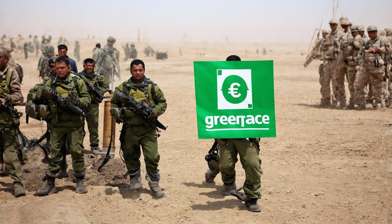 Greenpeace accuses oil companies of reaping Mideast 'war profits'