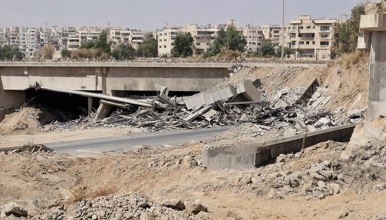 Iran reeling after B1 bridge strike as Trump threatens further attacks