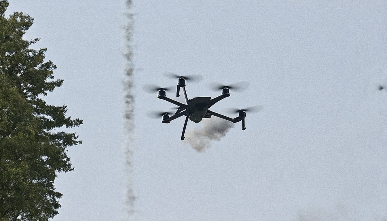 Kyiv region under 'massive' daytime drone and missile attack by Russia, officials say