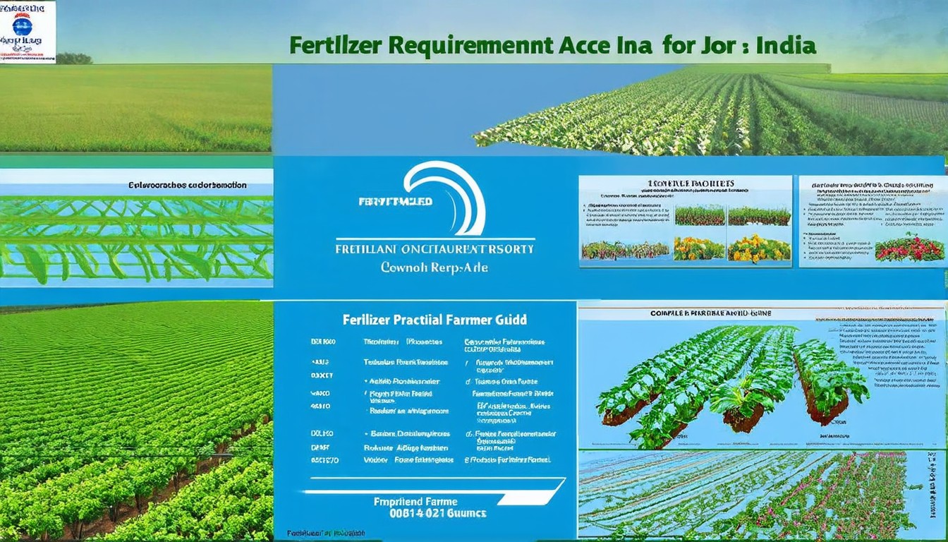 Fertilizer Requirement Per Acre for Major Crops in India (Complete Practical Farmer Guide)