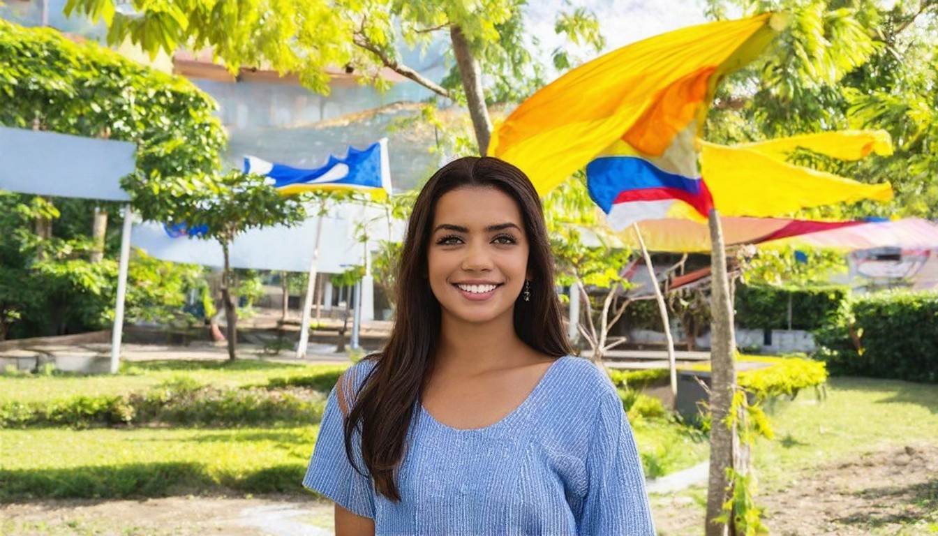 Colombian college student Gabriela Alonso Jaramillo explains her country’s politics to the apolitical