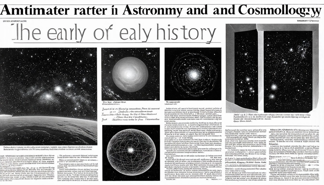 Antimatter in astronomy and cosmology: the early history