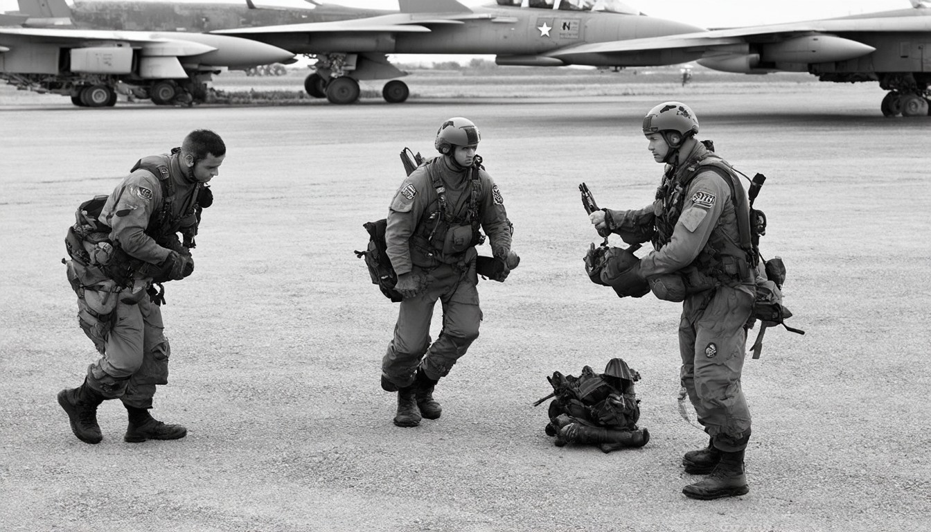 The survival training that kicks in after an American pilot is shot down