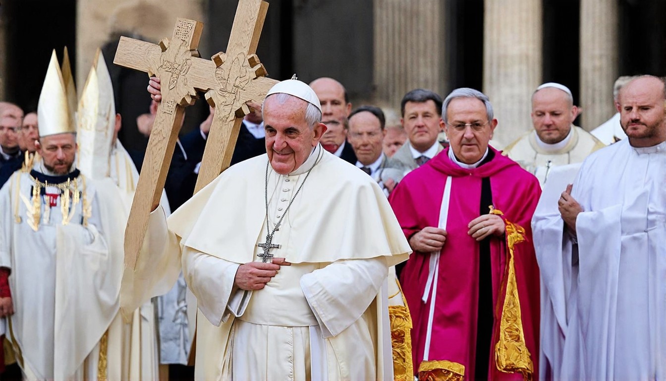 Pope Leo XIV bares cross for full Good Friday procession, a feat not seen in decades