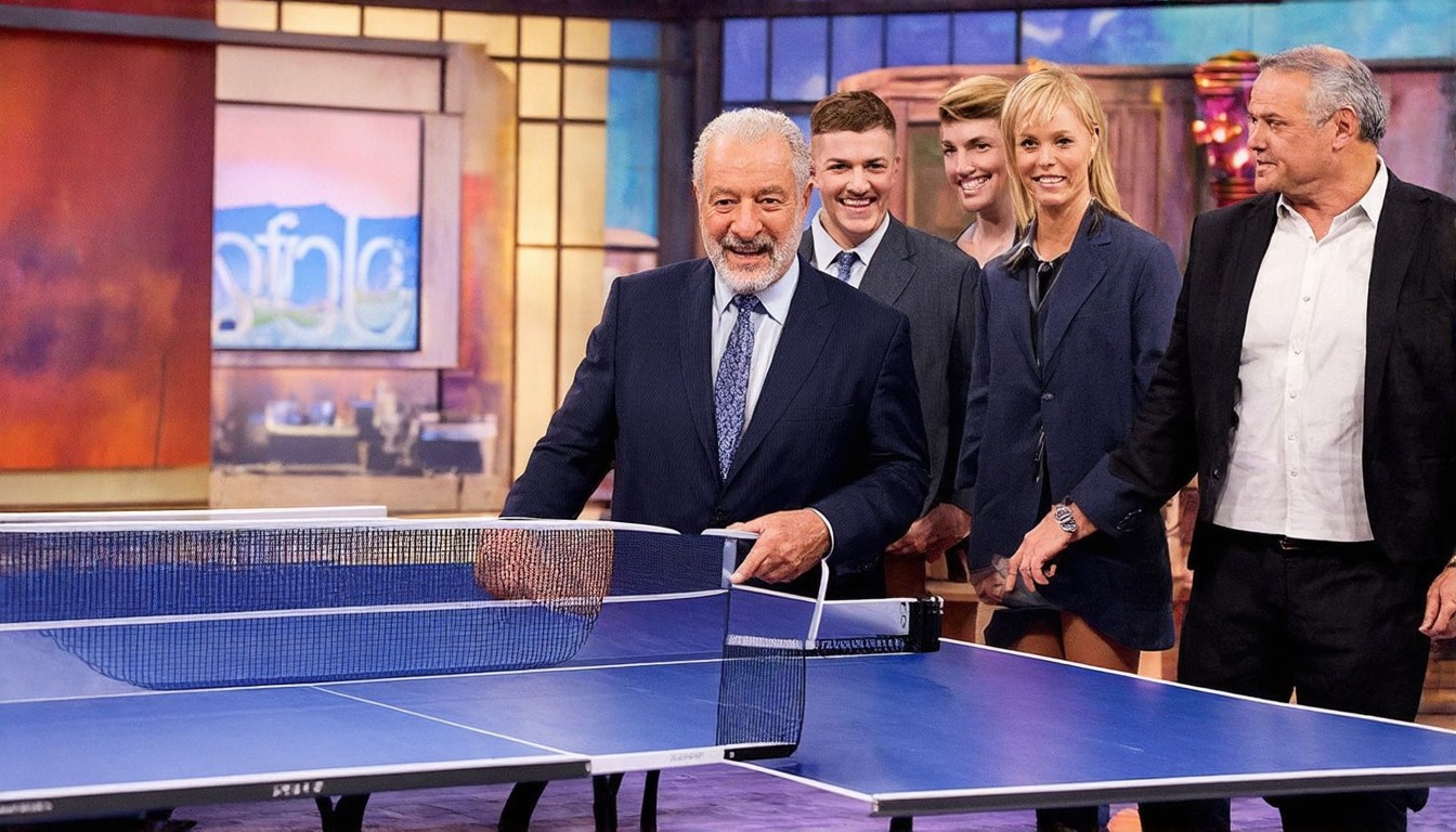 Who knew Lord Sugar is a table tennis fan?