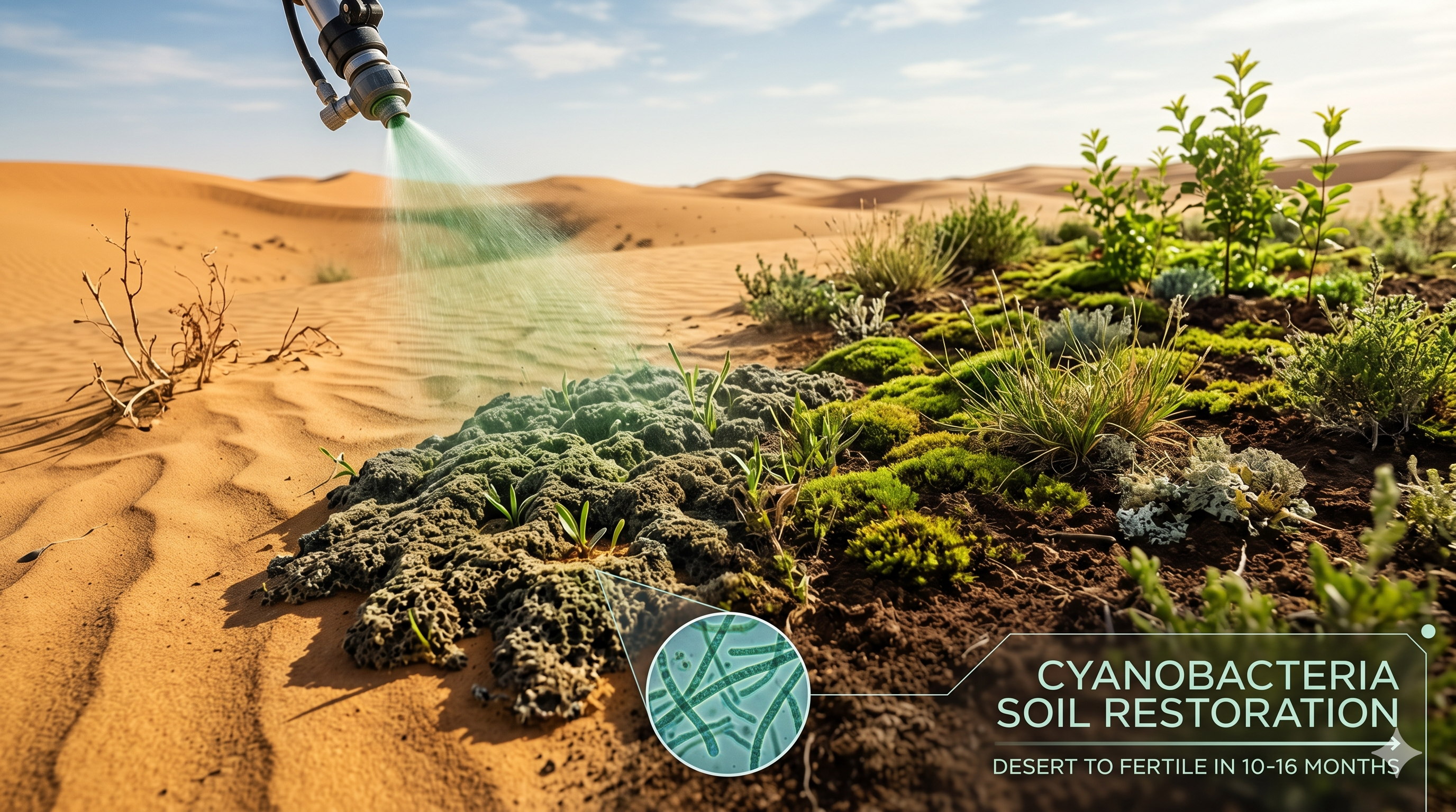 China is using a bacteria to turn desert into fertile soil in just 10 months