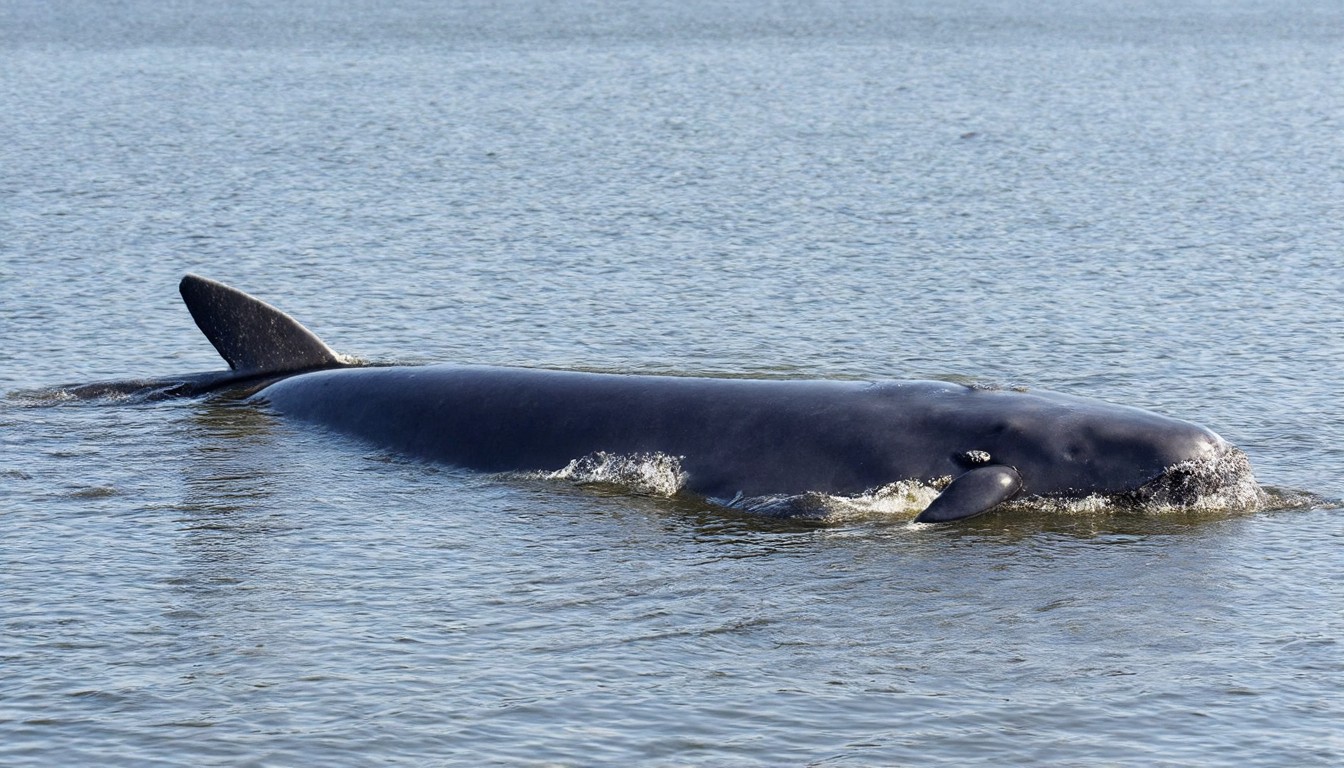 Young gray whale dies after swimming up river in Washington state