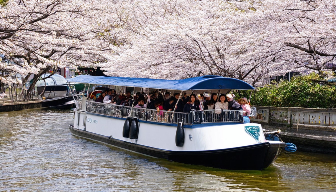 Pricier fuel hits Tokyo cherry blossom river cruises ​