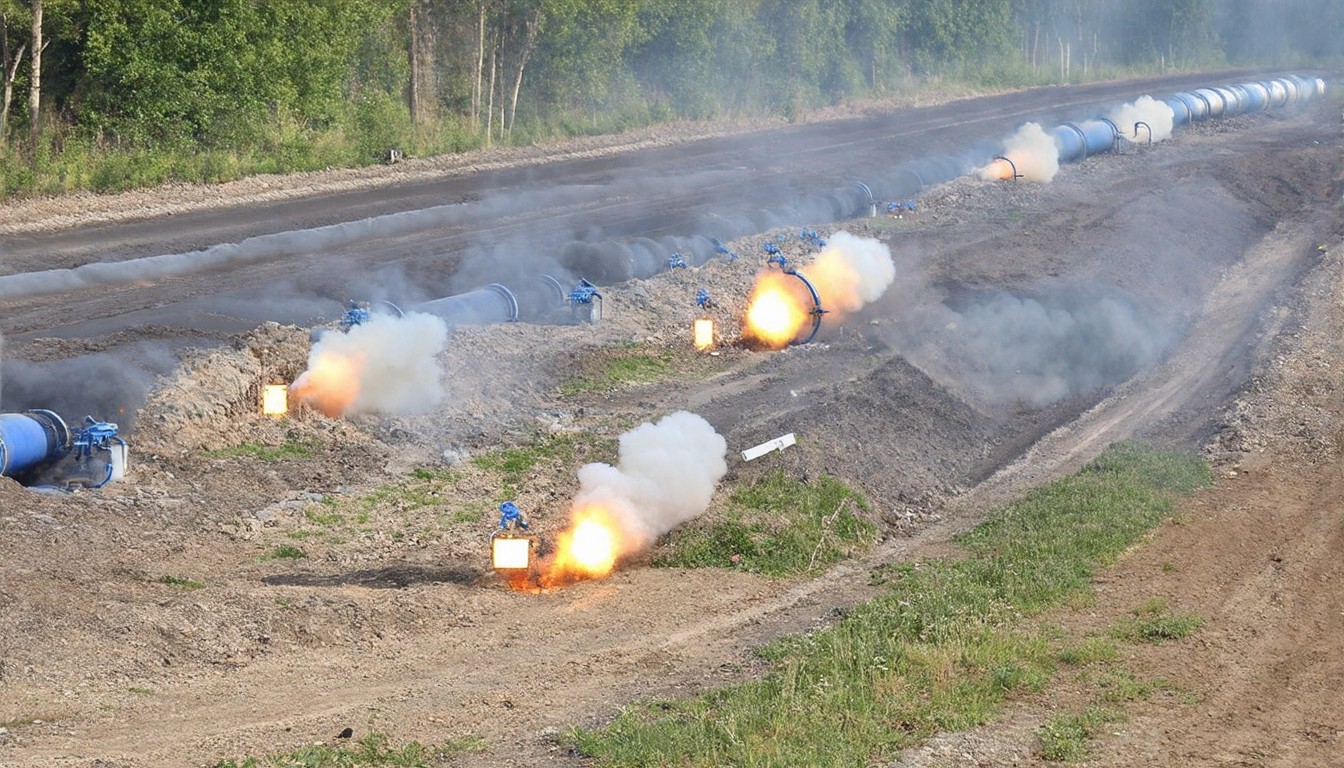 Explosives found near pipeline that carries Russian gas to Hungary