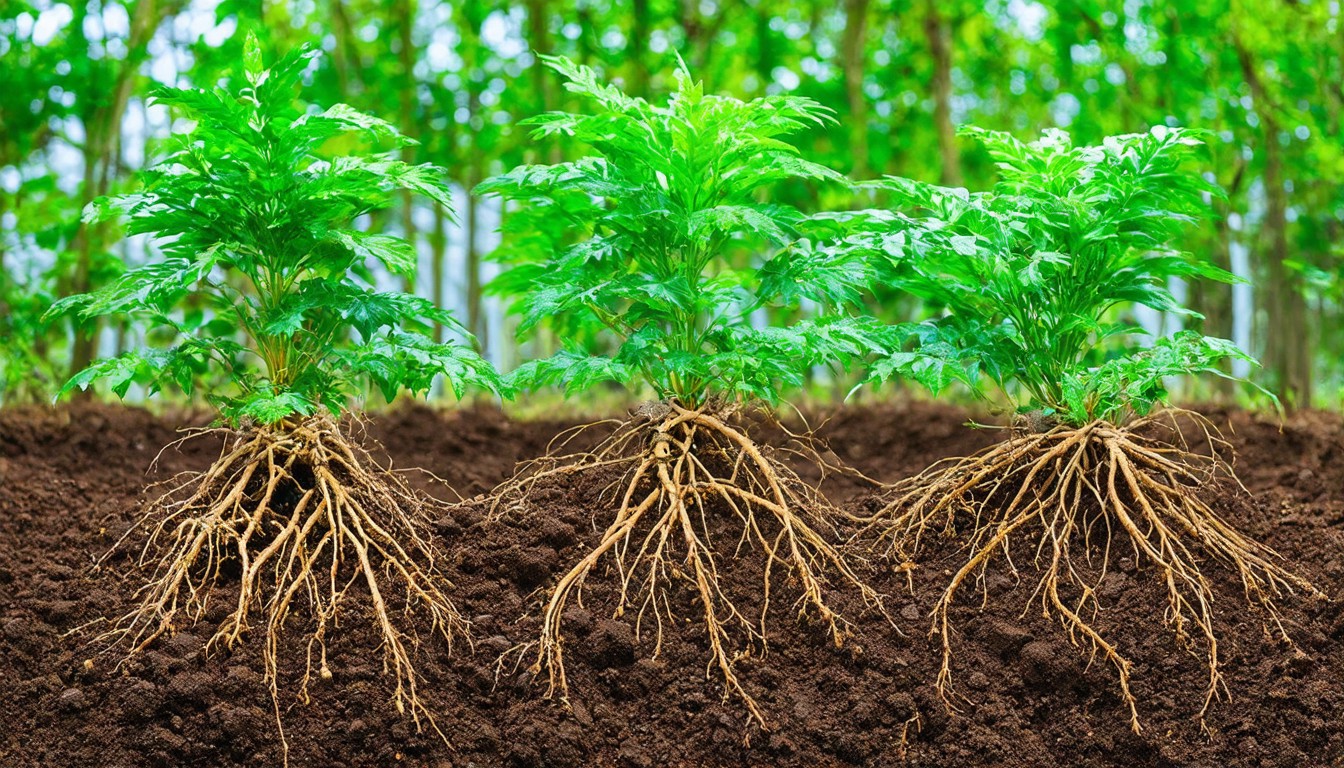 Depth of nutrient uptake by deep-rooted plants is regulated by water availability