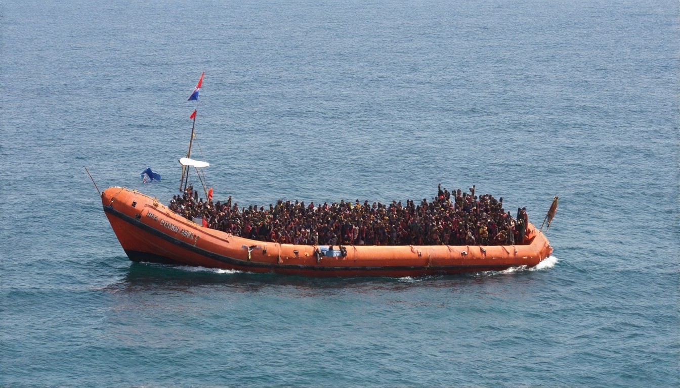 More than 70 people feared dead after migrant boat capsizes in the central Mediterranean