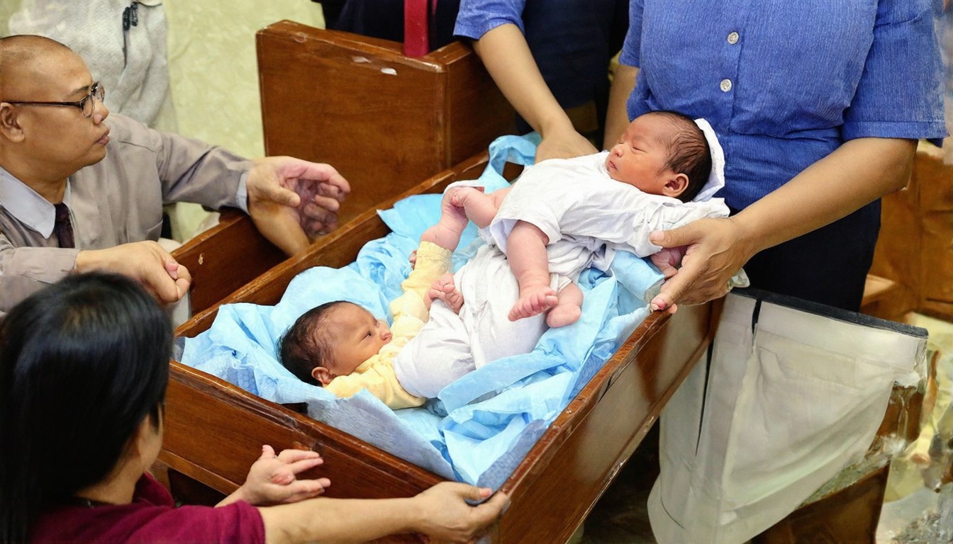 Indonesia baby trafficking trial begins for 19 people accused of sending at least 10 newborns to Singapore