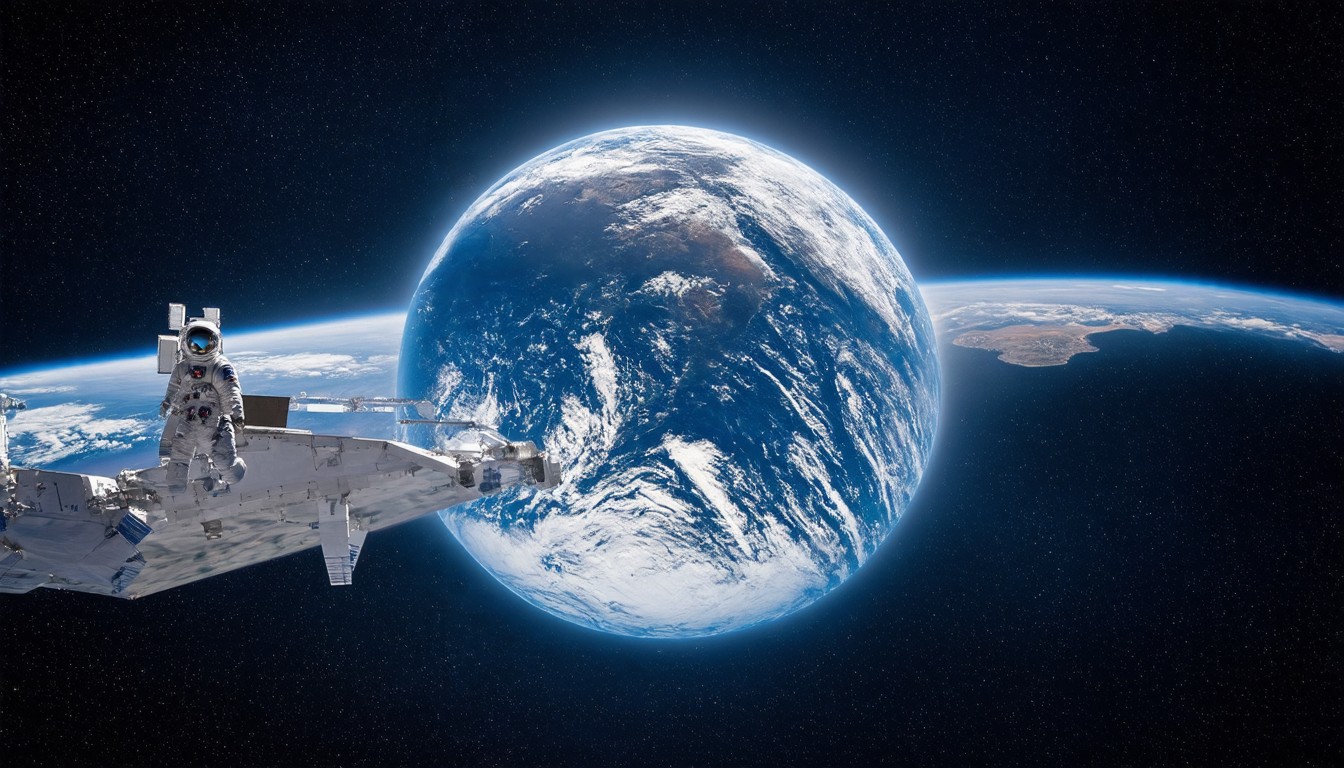 Artemis II's moonbound astronauts capture Earth's brilliant blue beauty as they leave it behind
