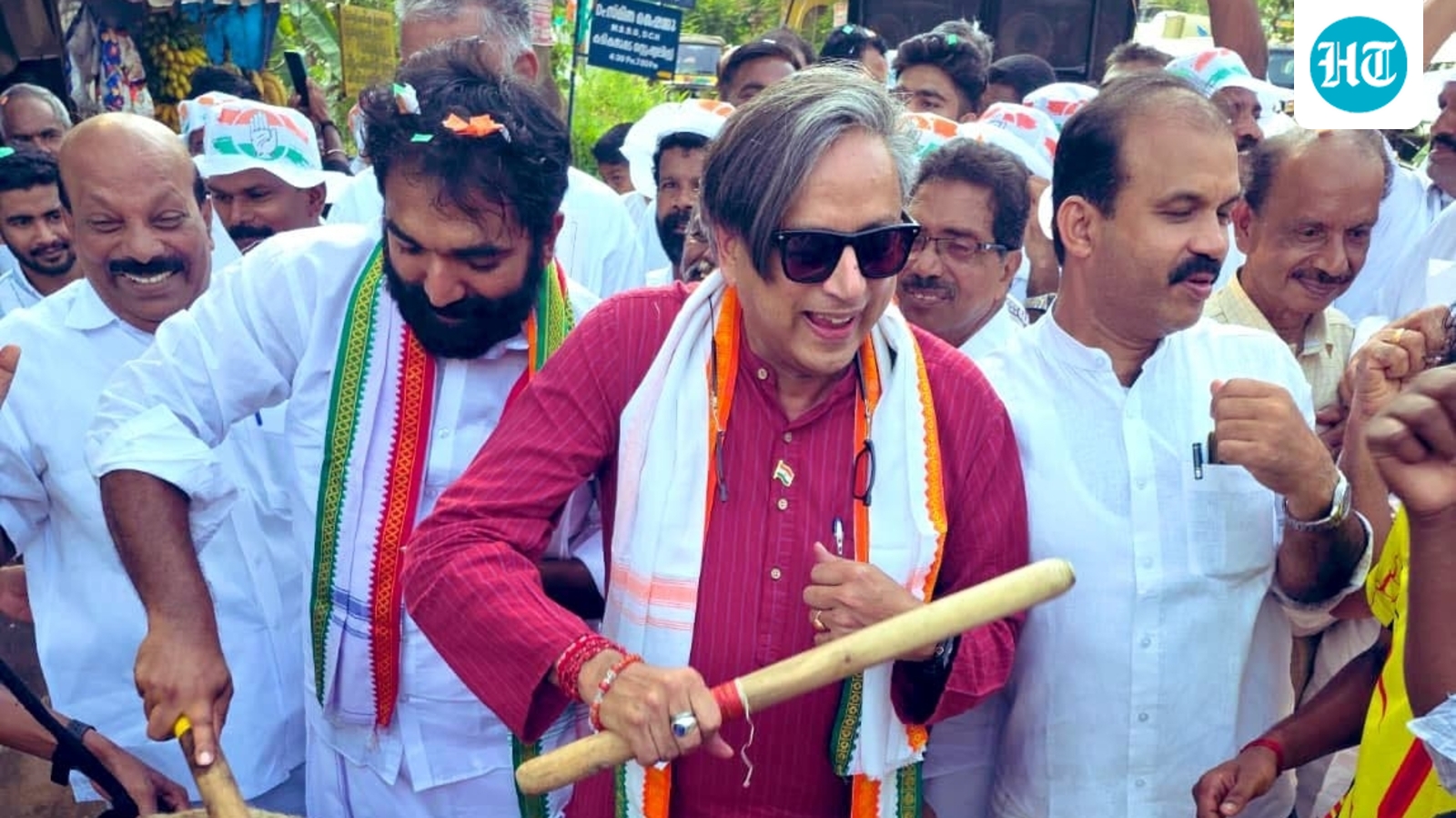 2 arrested for allegedly abusing, obstructing Shashi Tharoor during campaign in Kerala's Wandoor