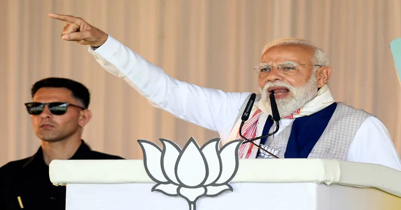 Assam Election | Congress always echoes “song lyrics by Pakistan” and undermine armed forces of Bharat: PM Modi