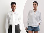 Why a well-fitted white shirt can act as an 'instant facelift': Here is how to wear this difficult trend at any age, and give your pictures that 'ring light' effect