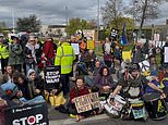 Seven arrested at peace camp outside RAF Lakenheath on suspicion of supporting banned group Palestine Action