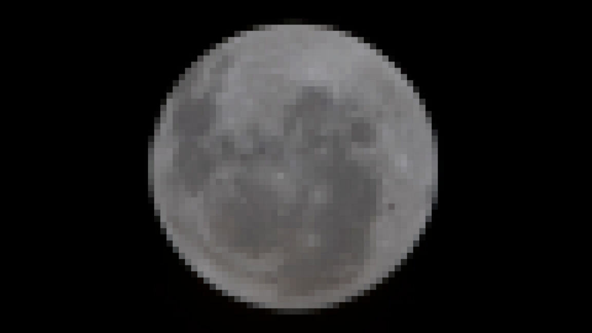 Why will today's lunar flyby only beam back low-resolution video?