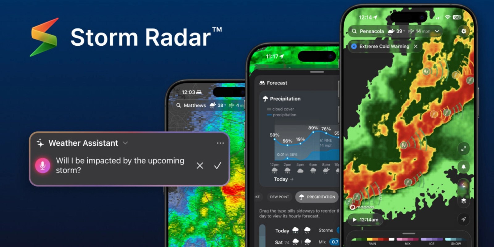 The Weather Channel’s Storm Radar app lets you build your own AI weather presenter