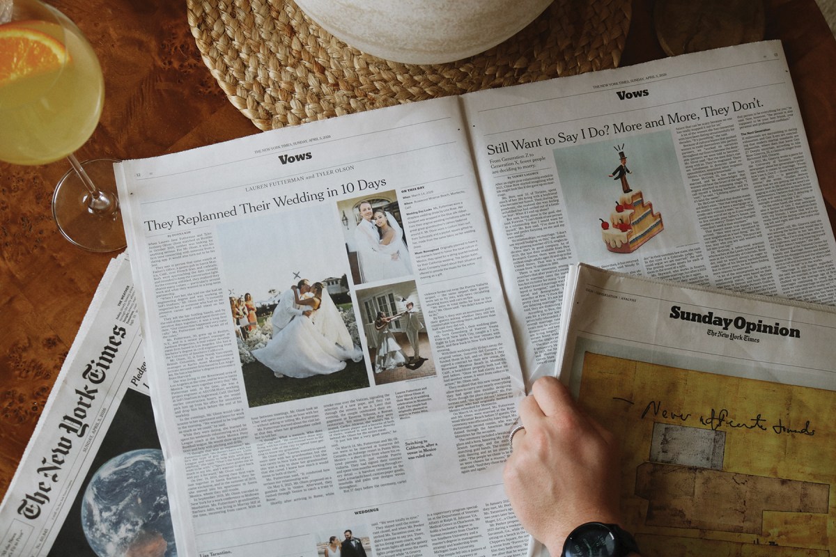 How to Get a Wedding Announcement in “The New York Times,” According to the Editor