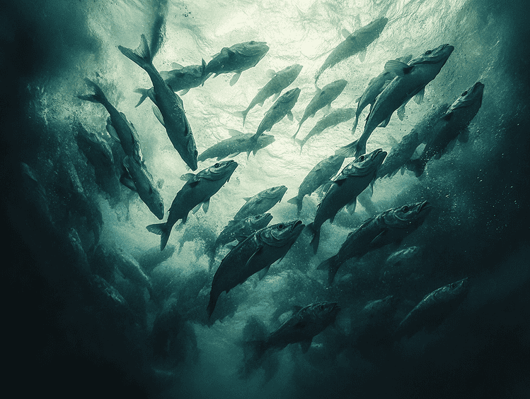 More than 10 million fish devoured in just a few hours. It’s the world’s largest predation event