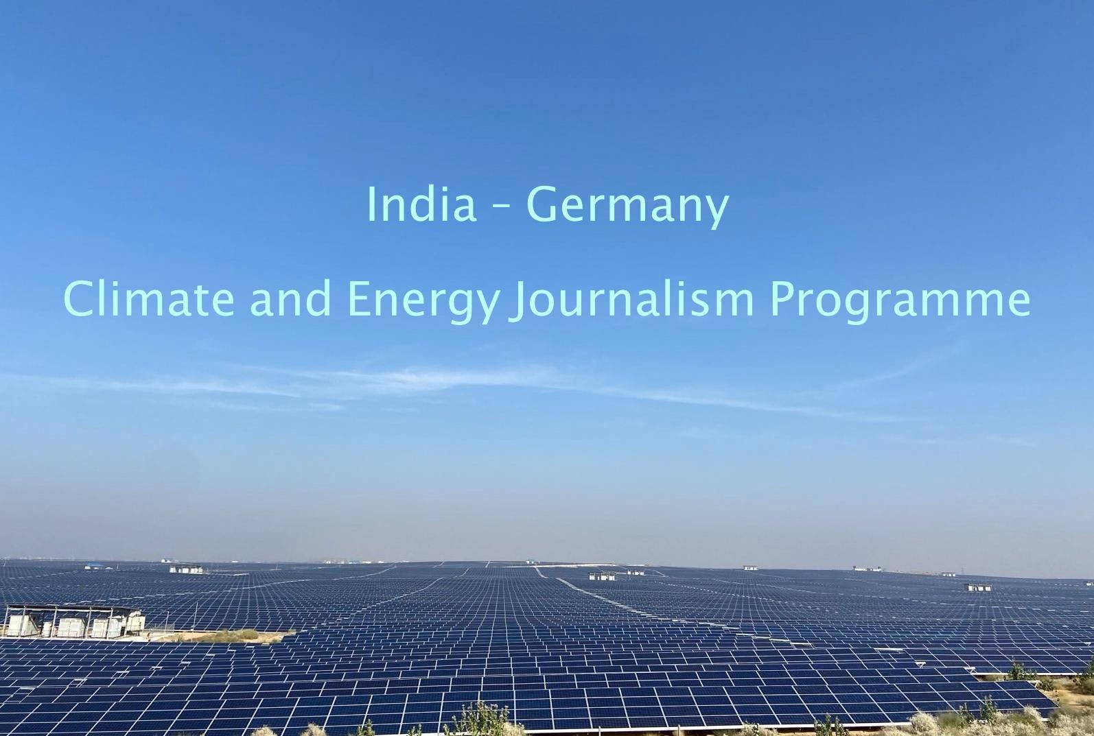 India–Germany Climate and Energy Journalism Programme